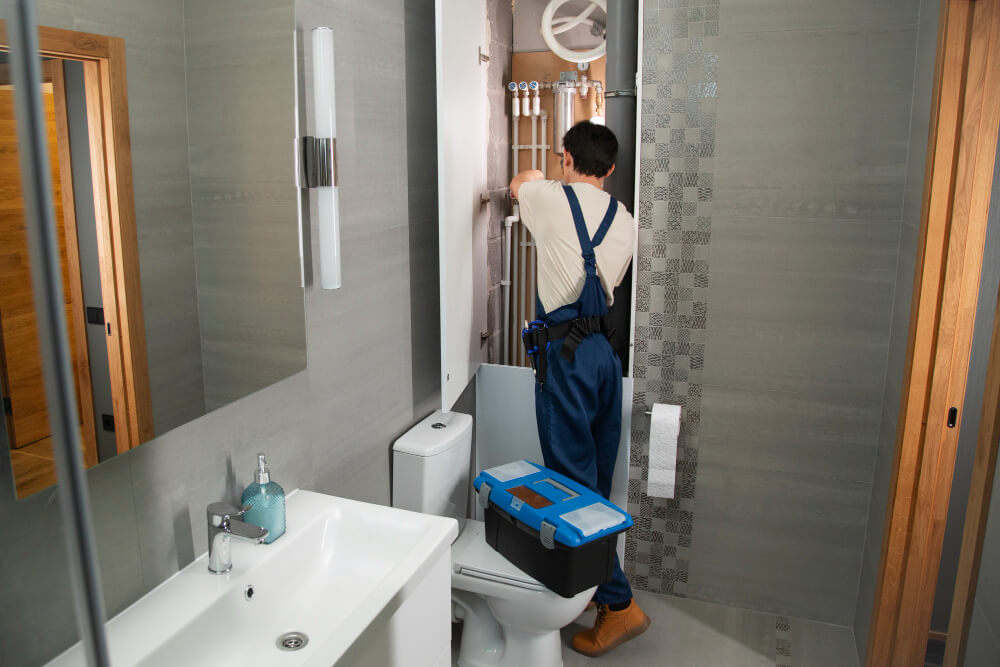 bathroom waterproofing installation in Abu Dhabi